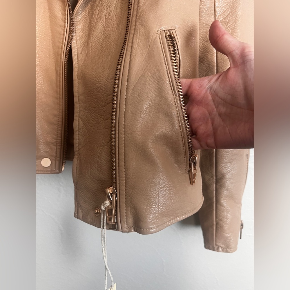 NWT Blank NYC Faux Leather Moto Jacket Size Small - Picture 8 of 15